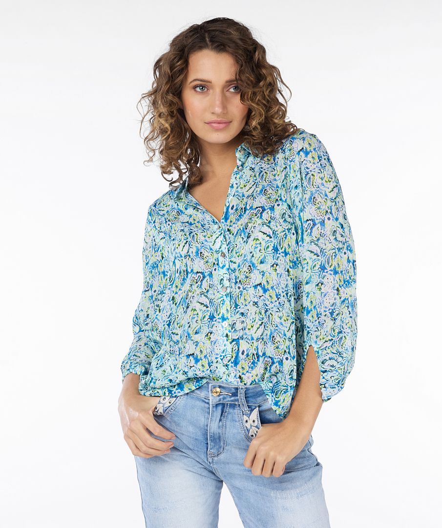 Blouse 3/4 Bayside Flower