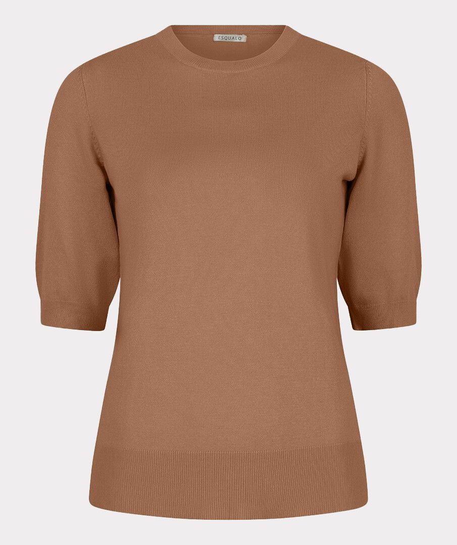 Sweater s/slve r/neck basic knit