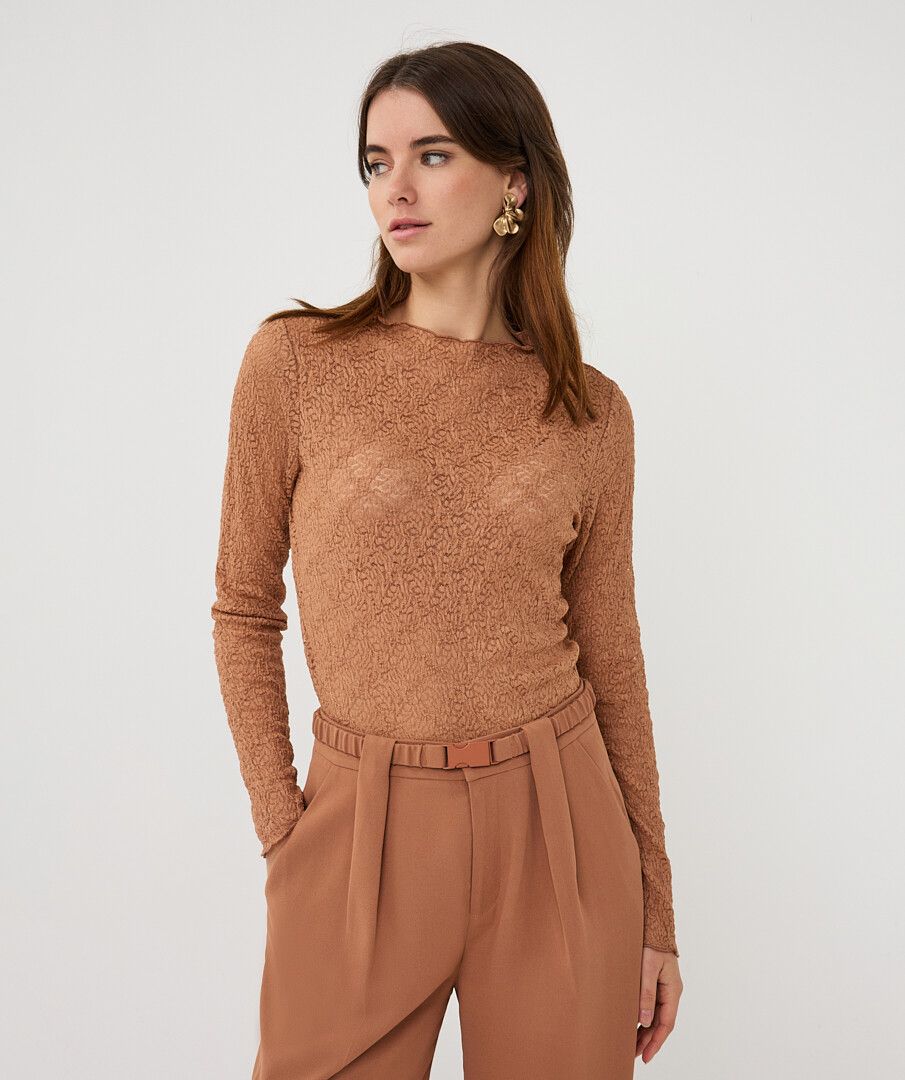 Top l/slve lace
