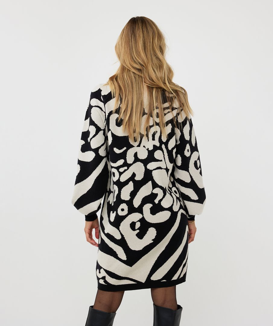 White dalmatian print dress best sale