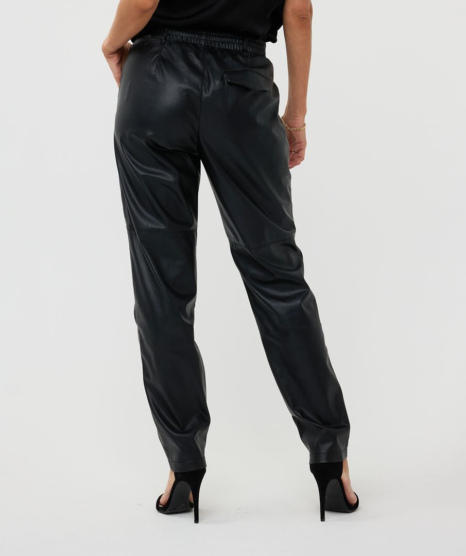 EsQualo Trousers jogger vegan leather