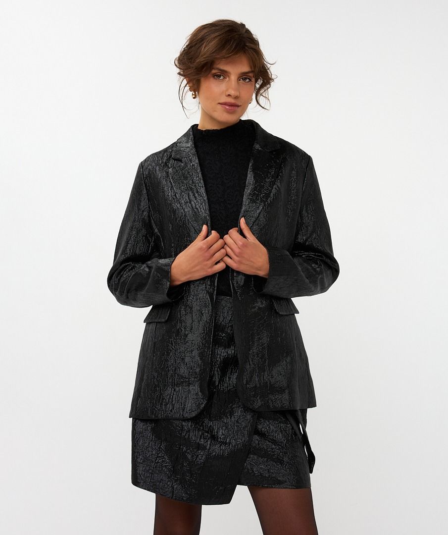 Blazer crinkle metallic