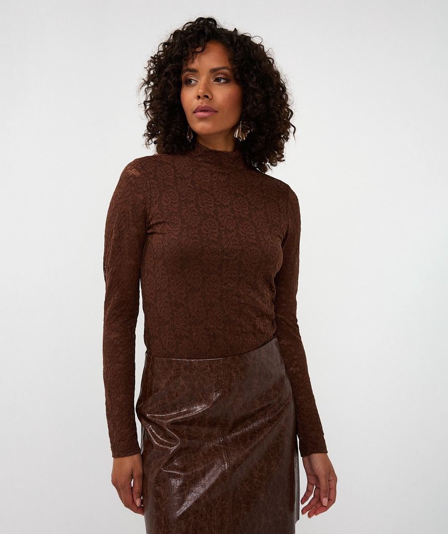 Top lace lurex stretch